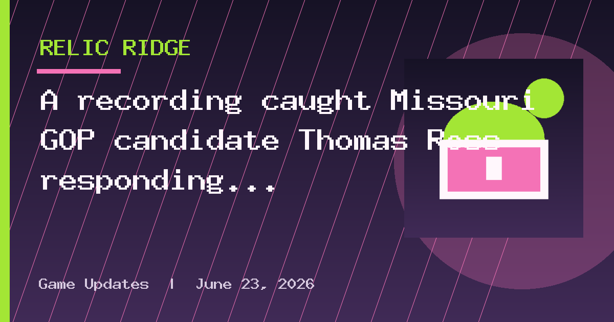 A recording caught Missouri GOP candidate Thomas Ross responding ‘if you can