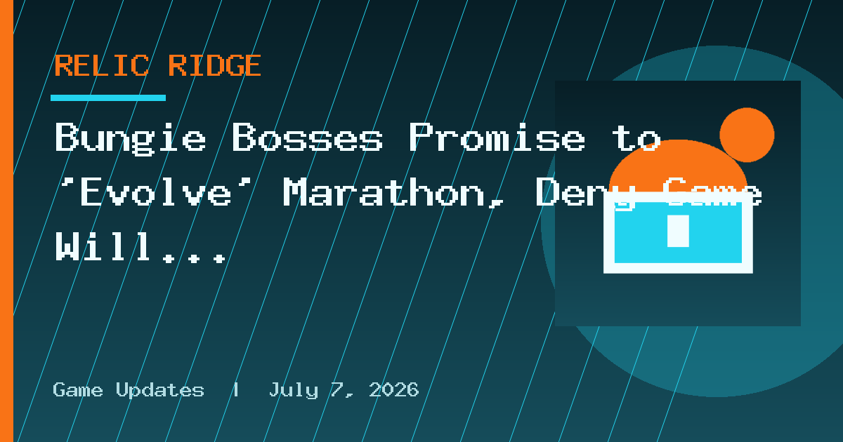 Bungie Bosses Promise to ‘Evolve’ Marathon, Deny Game Will ‘Replace’ Destiny