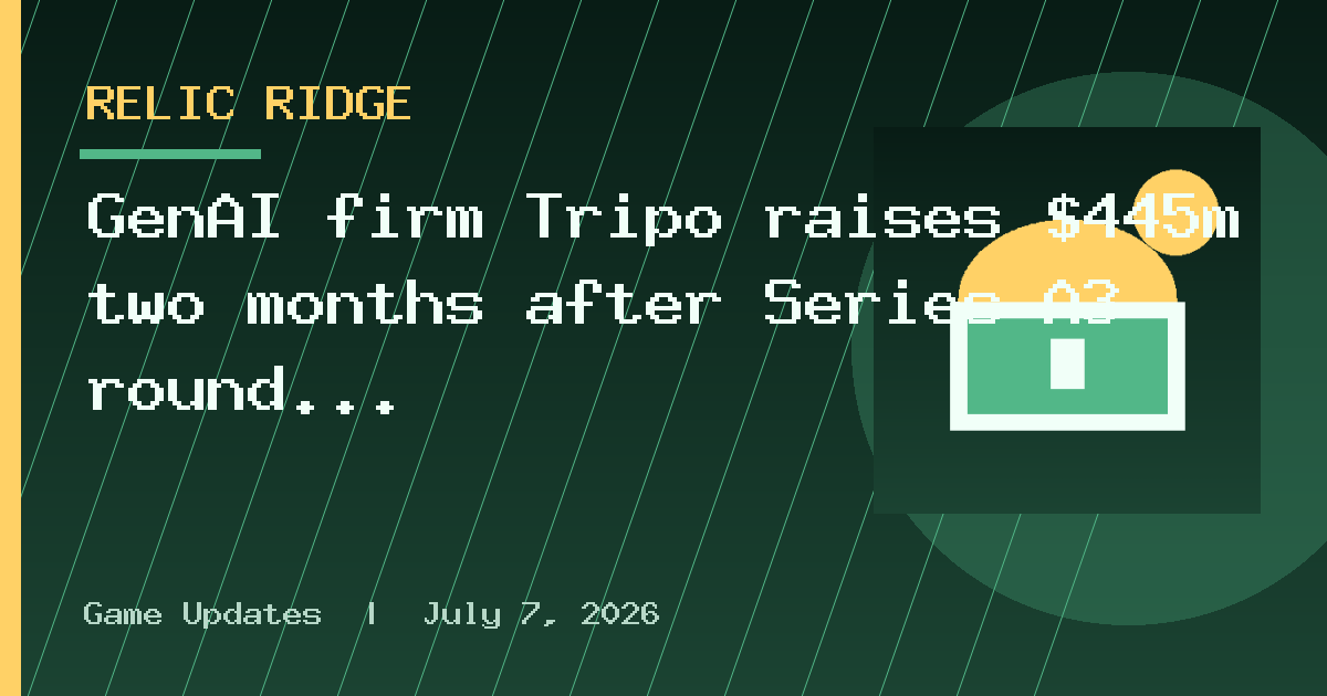 GenAI firm Tripo raises $445m two months after Series A3 round