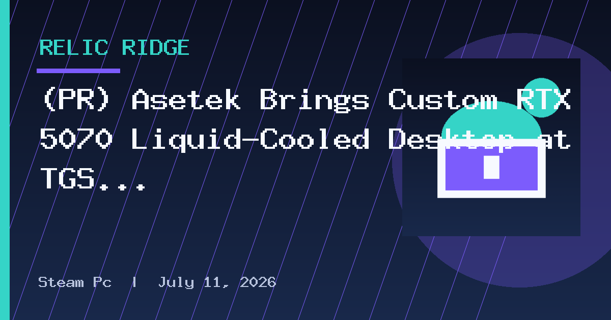 (PR) Asetek Brings Custom RTX 5070 Liquid-Cooled Desktop at TGS 2026 with Mouse